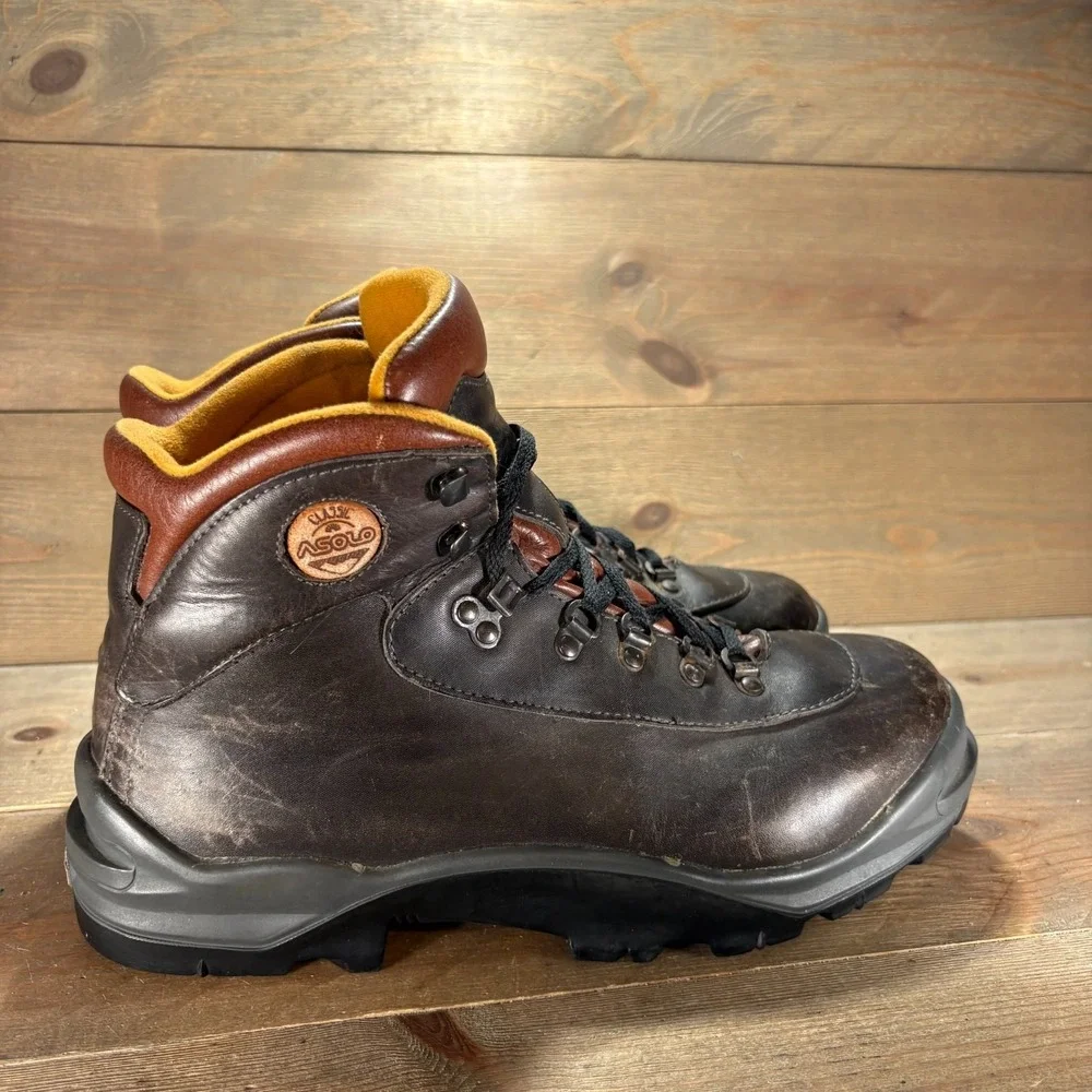 Asolo Classic Mens size 10.5 shoes Brown Leather Lace Up Vintage Hiking boots